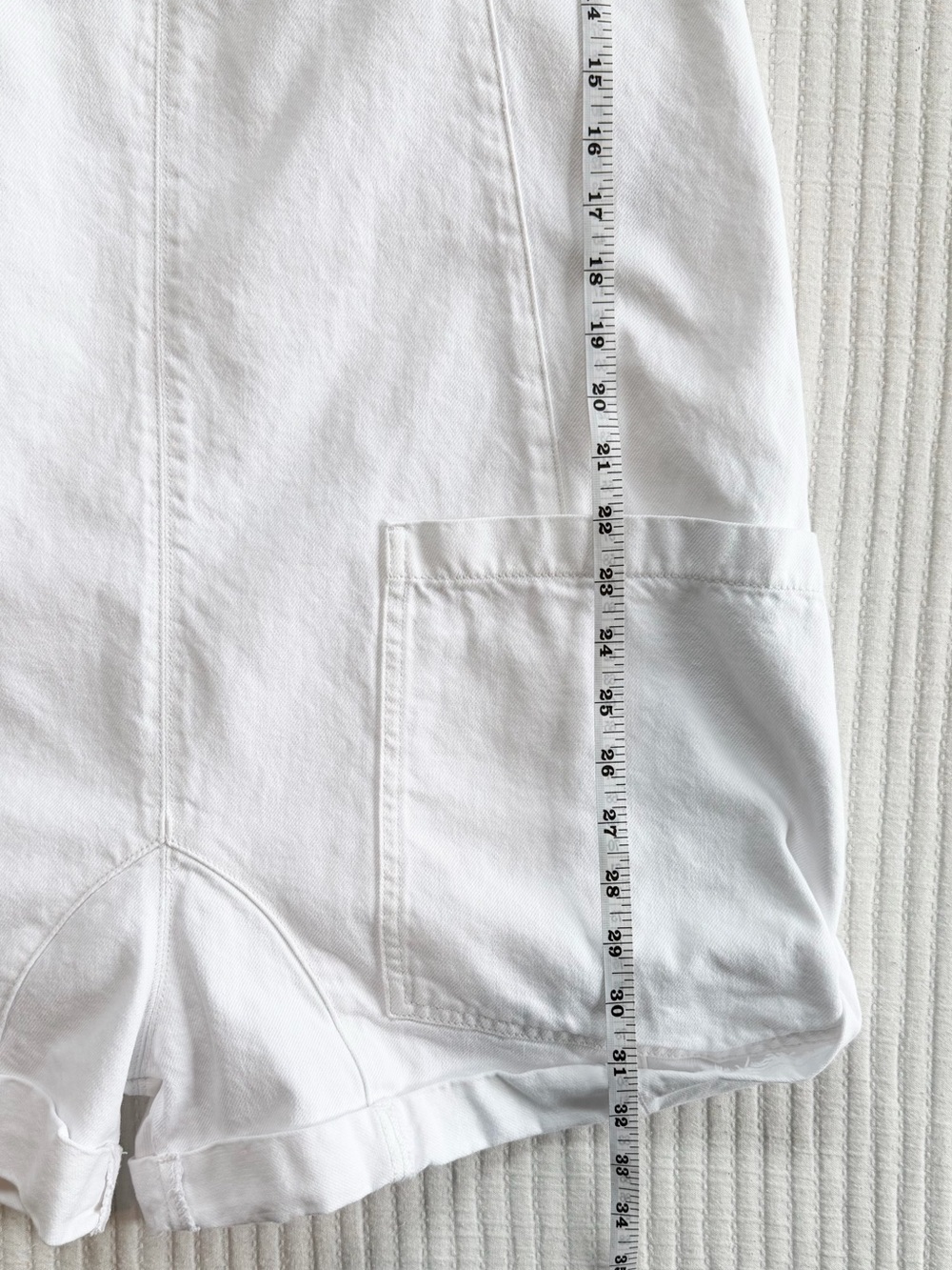 Free People High Roller Shortalls in Optic White Cotton - Picture 9 of 10